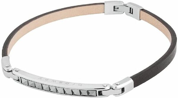 Bracciale SPIKE acciaio e pelle