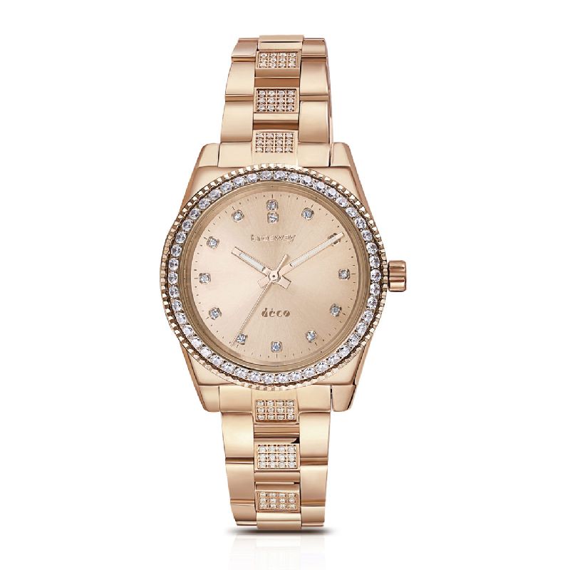 Orologio donna BROSWAY DECO in acciaio pvd oro rosa e cristalli WDC16
