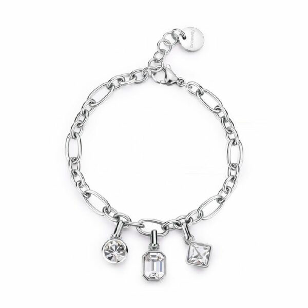 Bracciale SYMPHONIA in acciaio 316L e cristalli