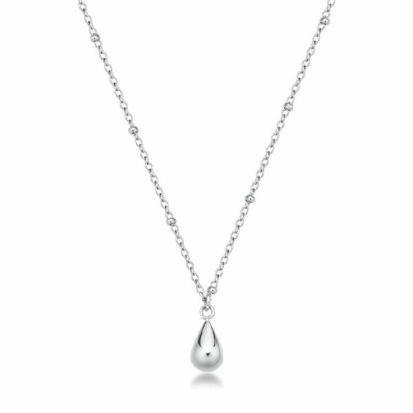 Collana PERFECT in acciaio 316L, con pendente a goccia