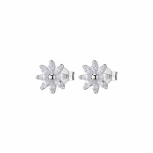 Orecchini al lobo GAIA argento 925/1000 rodio, cubic zirconia white