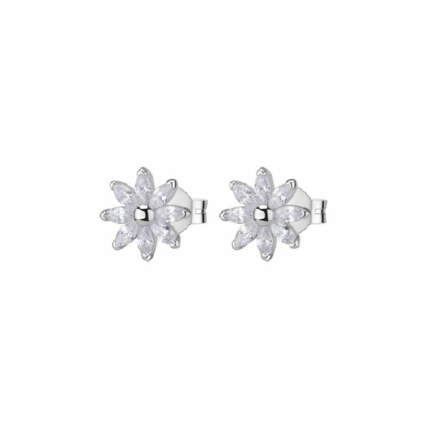 Orecchini al lobo GAIA argento 925/1000 rodio, cubic zirconia white