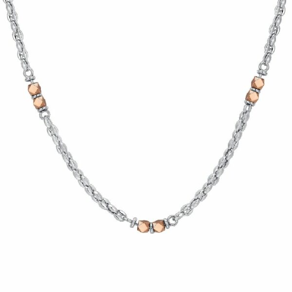 COLLANA UOMO IN ACCIAIO EMATITE IP ROSE