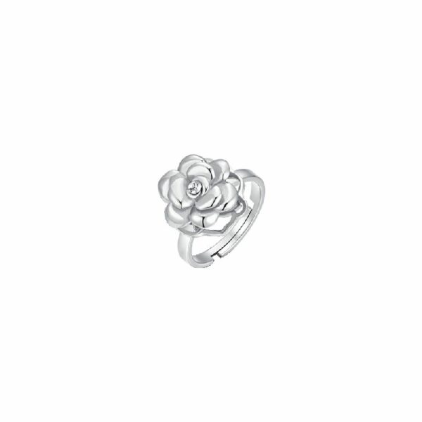 ANELLO DONNA IN ACCIAIO ROSA GIREVOLE