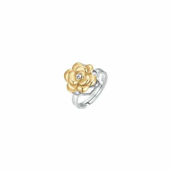 ANELLO DONNA IN ACCIAIO IP GOLD ROSA GIREVOLE