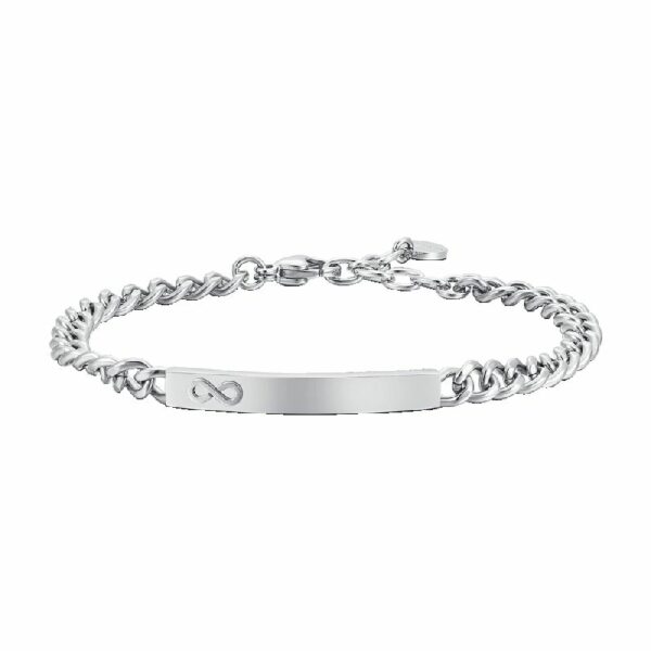 BRACCIALE UOMO IN ACCIAIO CON INFINITO