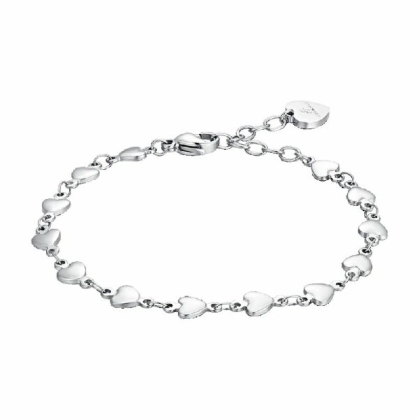 BRACCIALE DONNA IN ACCIAIO CUORI