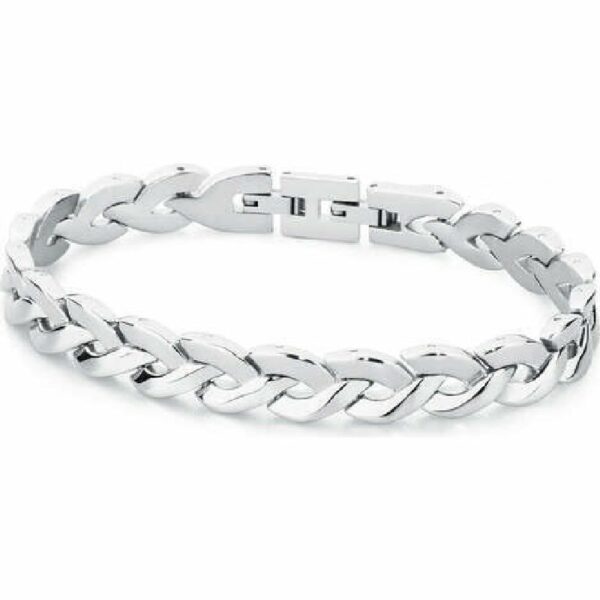 Bracciale Di Brosway Da Uomo Della Collezione Viper. Bracciale Viper In Acciaio. Questo Gioiello È Caratterizzato Dalla Presenza Di Dettagli In Acciaio. Misura: 220Mm. Peso: 43,8 G.