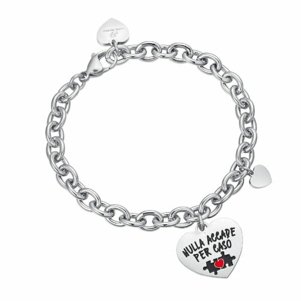 BRACCIALE DA DONNA IN ACCIAIO NULLA ACCADE PER CASO