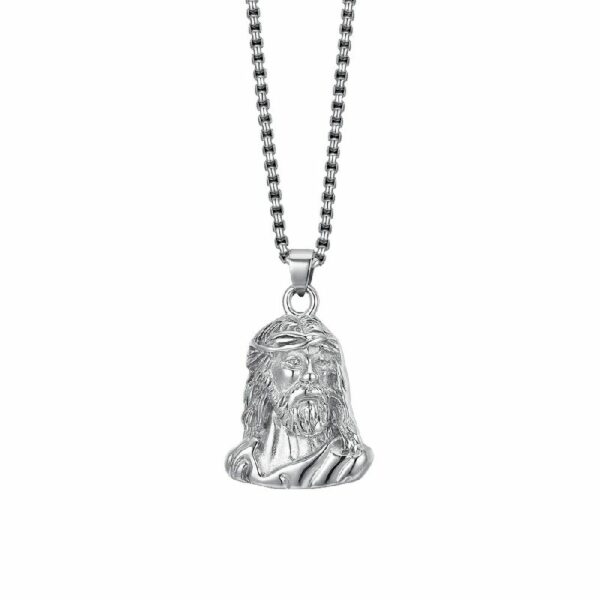 COLLANA UOMO IN ACCIAIO VOLTO SANTO
