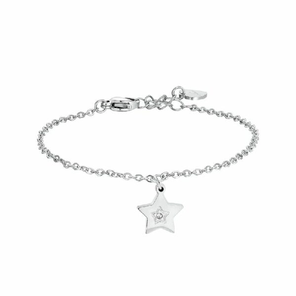 BRACCIALE BAMBINO IN ACCIAIO PIETRE BLU