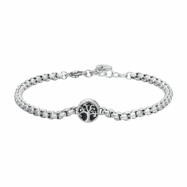 BRACCIALE UOMO IN ACCIAIO ALBERO DELLA VITA