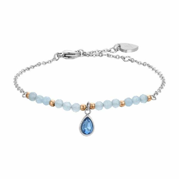 BRACCIALE DONNA IN ACCIAIO AGATA AZZURRA