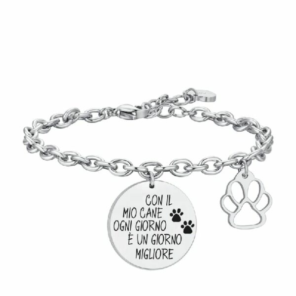 BRACCIALE DONNA IN ACCIAIO CANE