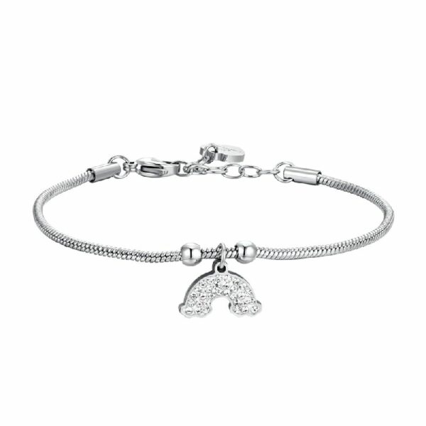 BRACCIALE DONNA IN ACCIAIO CON ARCOBALENO