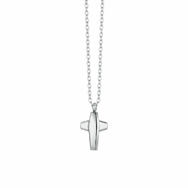 COLLANA UOMO IN ACCIAIO CON CROCE