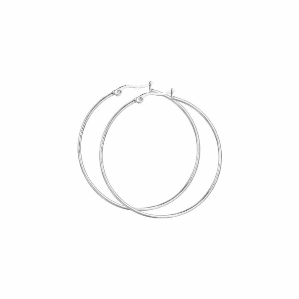 ORECCHINI DONNA CERCHIO IN ACCIAIO DIAMETRO 54 MM