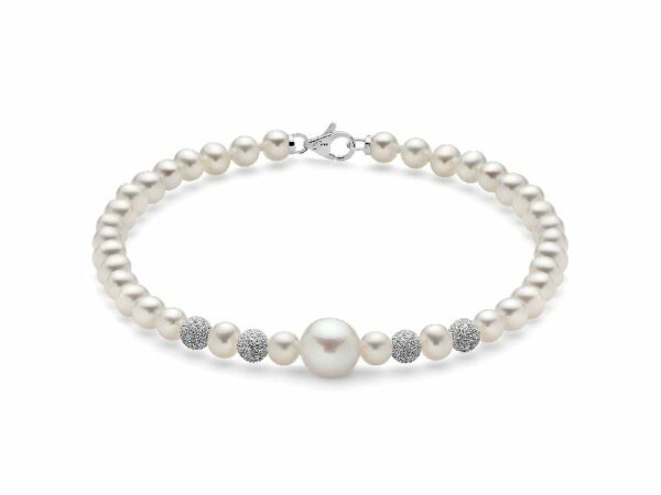 BRACCIALE DI PERLE BOULE E FANTASIA