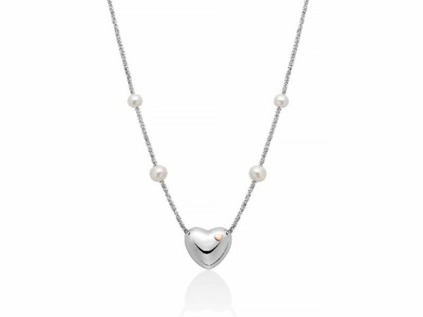 Collana con perle e cuore