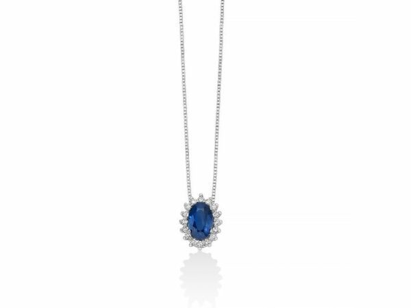 Collana con brillante taglio rotondo