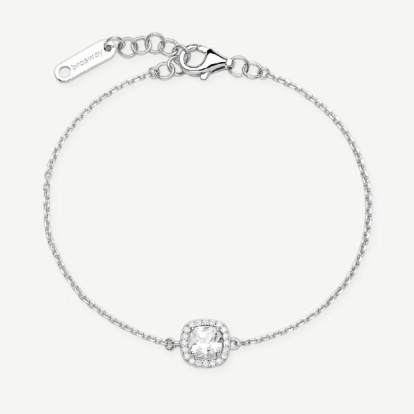 Bracciale FANCY in argento 925/1000 rodiato, e cubic zirconia white