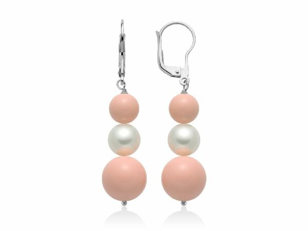 Orecchini TERRA E MARE perle rosa