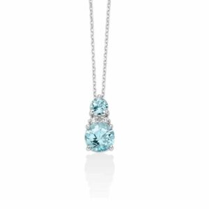 Collana con gemma topazio