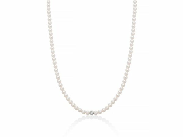 Collana di perle Oriente con centrale in oro giallo 375