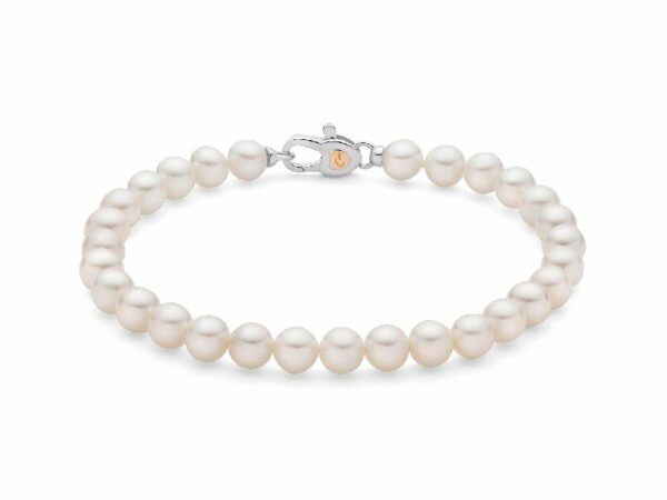 Bracciale di perle in argento