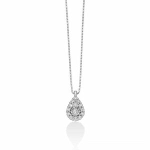 Collier con diamanti taglio brillante rotondo
