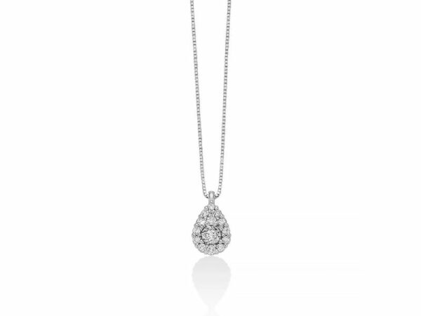 Collier con diamanti taglio brillante rotondo