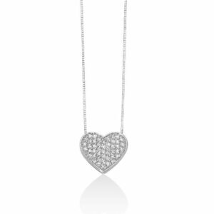Collana di diamanti con cuore grande