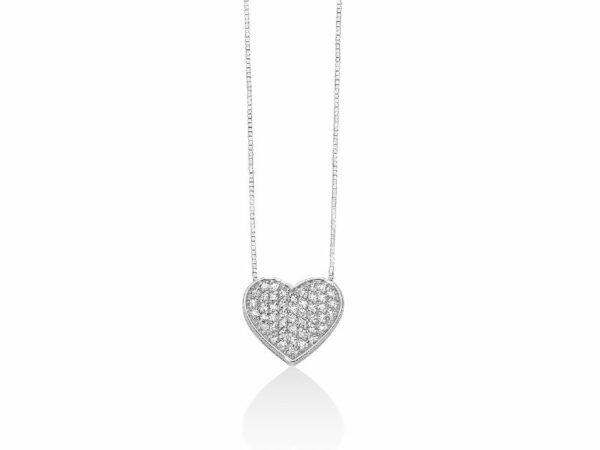 Collana di diamanti con cuore grande