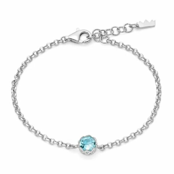 Bracciale in argento con topazio