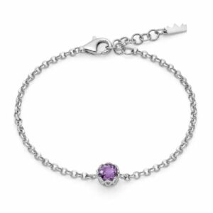 Bracciale in argento con ametista