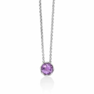 Collana in argento 925 con pendente ametista
