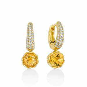 Orecchini in argento 925 con placcatura oro giallo