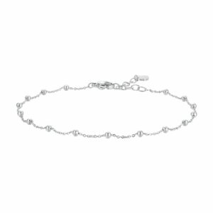 CAVIGLIERA DONNA IN ACCIAIO CON SFERE