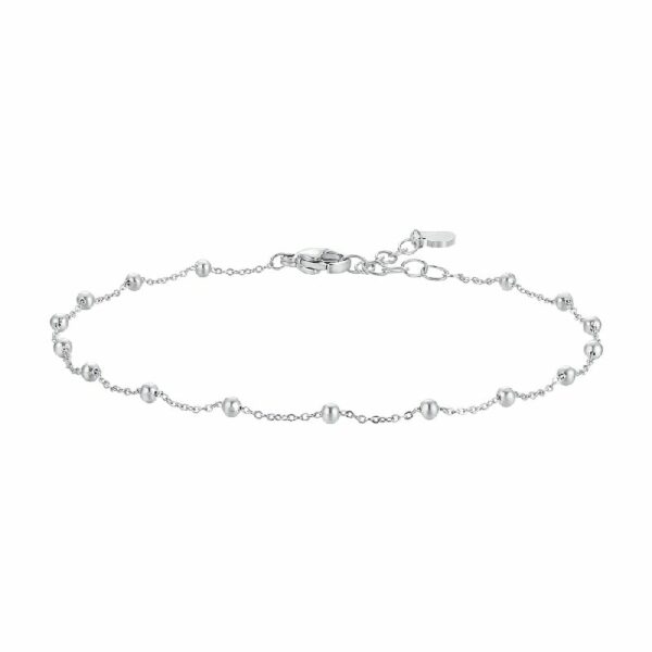 CAVIGLIERA DONNA IN ACCIAIO CON SFERE
