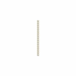 MONO ORECCHINO TENNIS DONNA IN ACCIAIO IP GOLD CON ZIRCONI BIANCHI