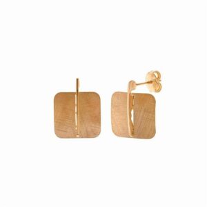 Orecchini Bamboo in Argento 925 Placcato Oro
