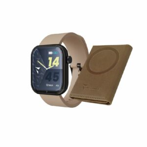 Smartwatch Glam con Intelligenza Artificiale - Bundle Pack - Cassa Black / Portafogli Brown