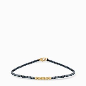 bracciale con emtatite in oro giallo e laccio