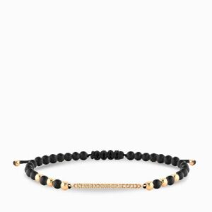 bracciale mezzo tennis con onice e diamanti