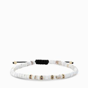bracciale in oro giallo con zaffiri ematite bianca