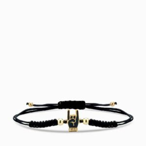 bracciale laccio con lucky smaltato e diamanti