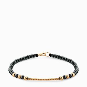 bracciale ematite con chiusura e diamanti