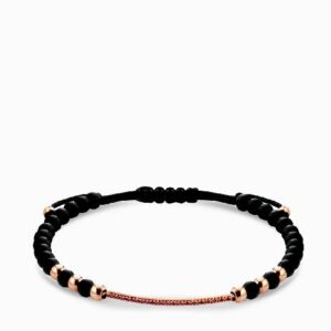 bracciale in onice con rubini