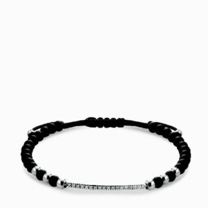 bracciale in onice e diamanti