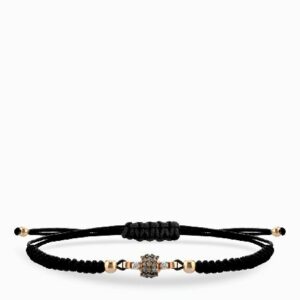 bracciale in oro rosa con centrale di diamanti bianchi e diamanti brown